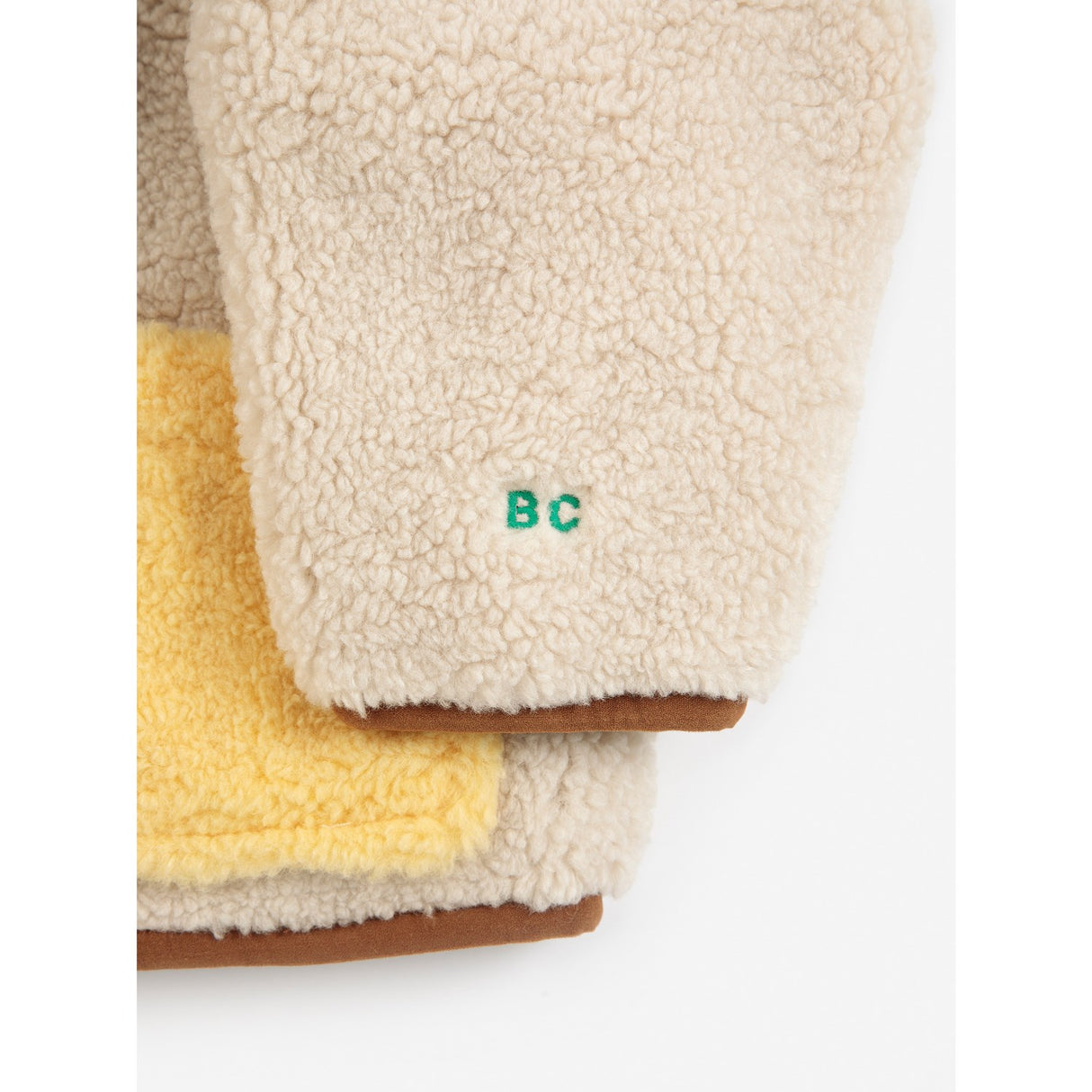 Bobo Choses Brown Pixel Abduction Sheepskin Reversible Jacket