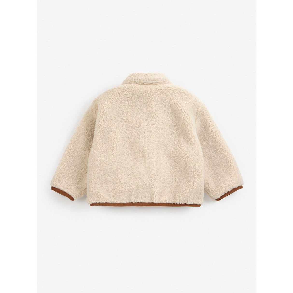Bobo Choses Brown Pixel Abduction Sheepskin Reversible Jacket