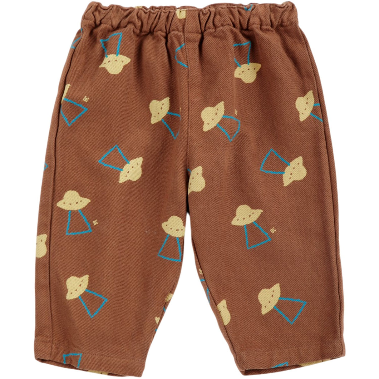 Bobo Choses Brown Pixel Abduction All Over Woven Pants