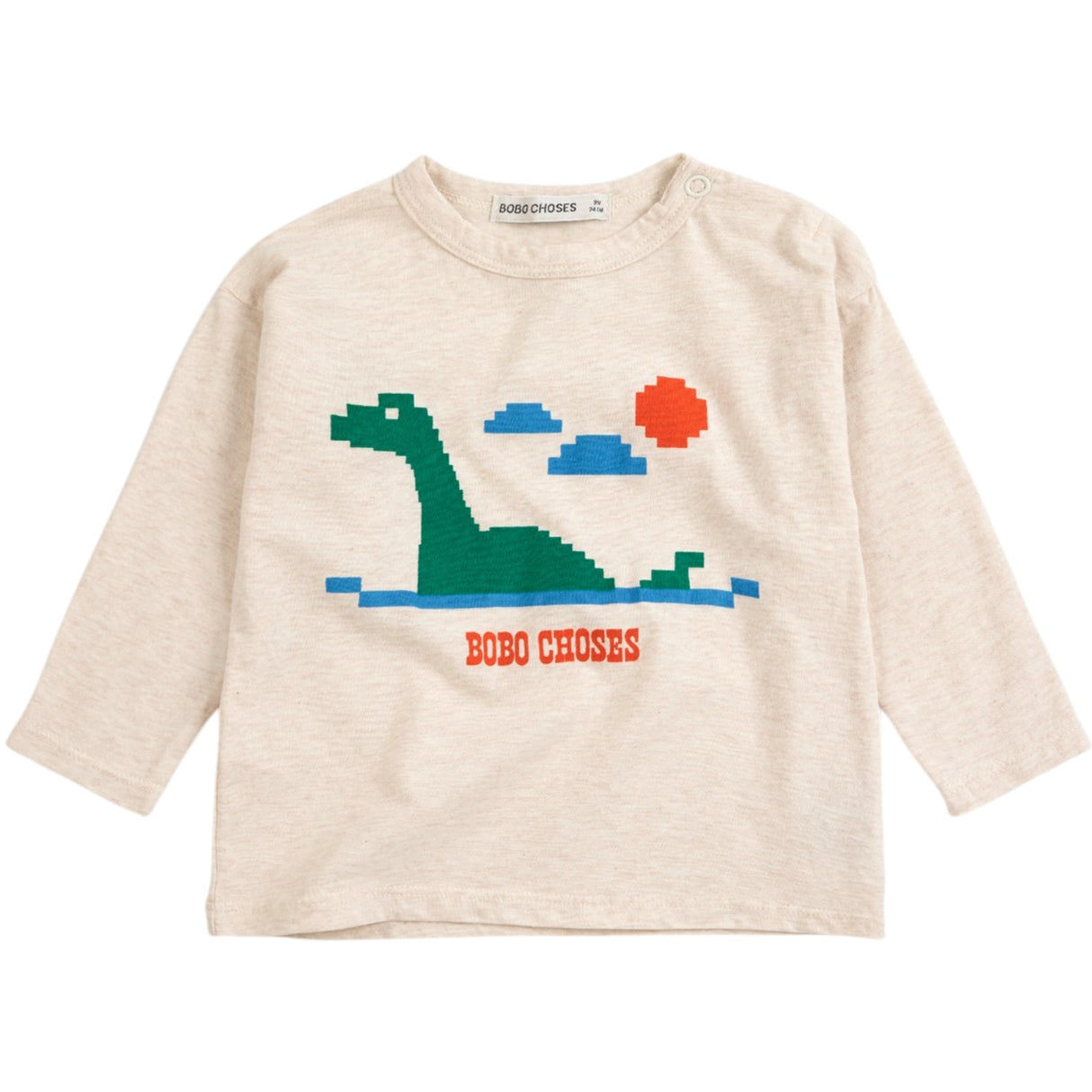Bobo Choses Offwhite Lake Monster T-Shirt