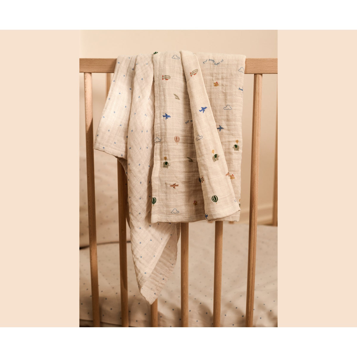 LIEWOOD Star / Flying Mix Lewis Muslin Cloth 2-Pack