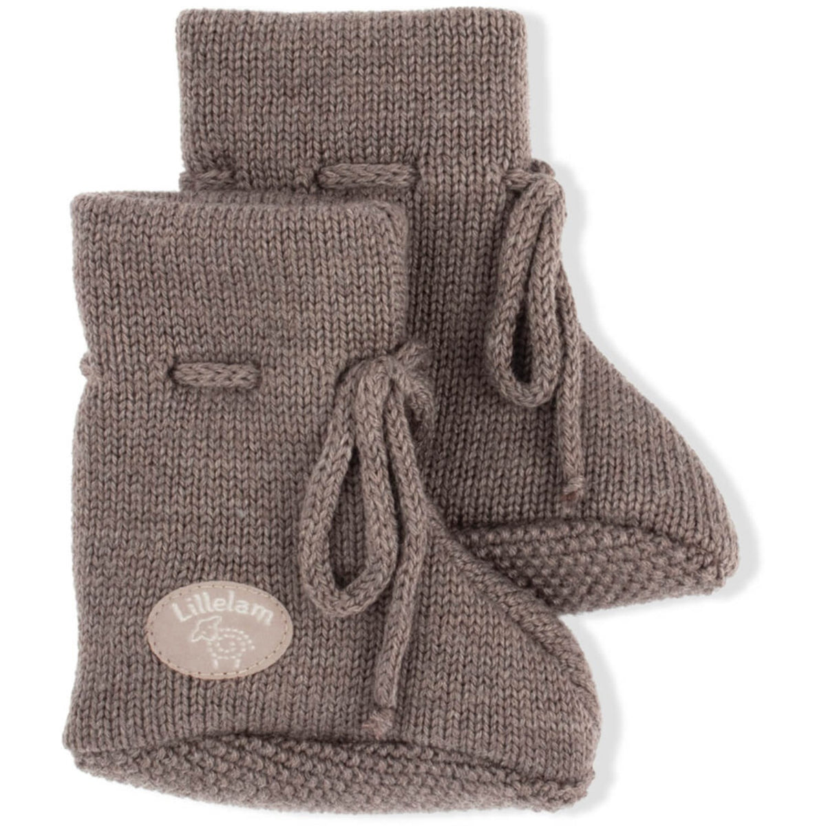 Lillelam Brown Baby Booties Classic