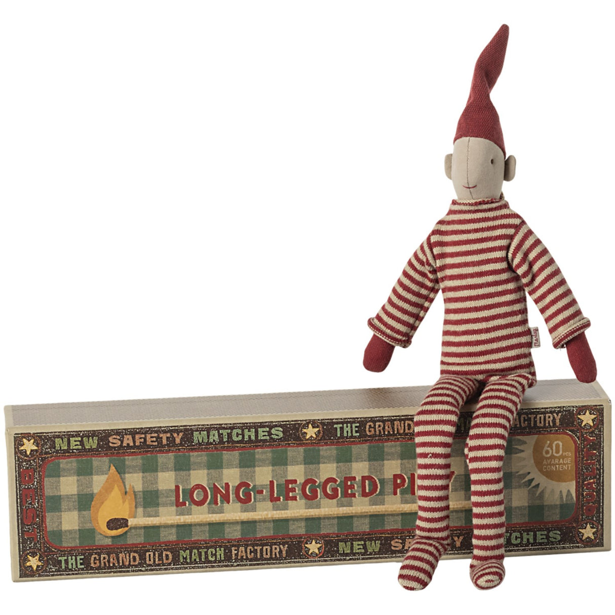 Maileg Long legged pixy in matchbox, Small