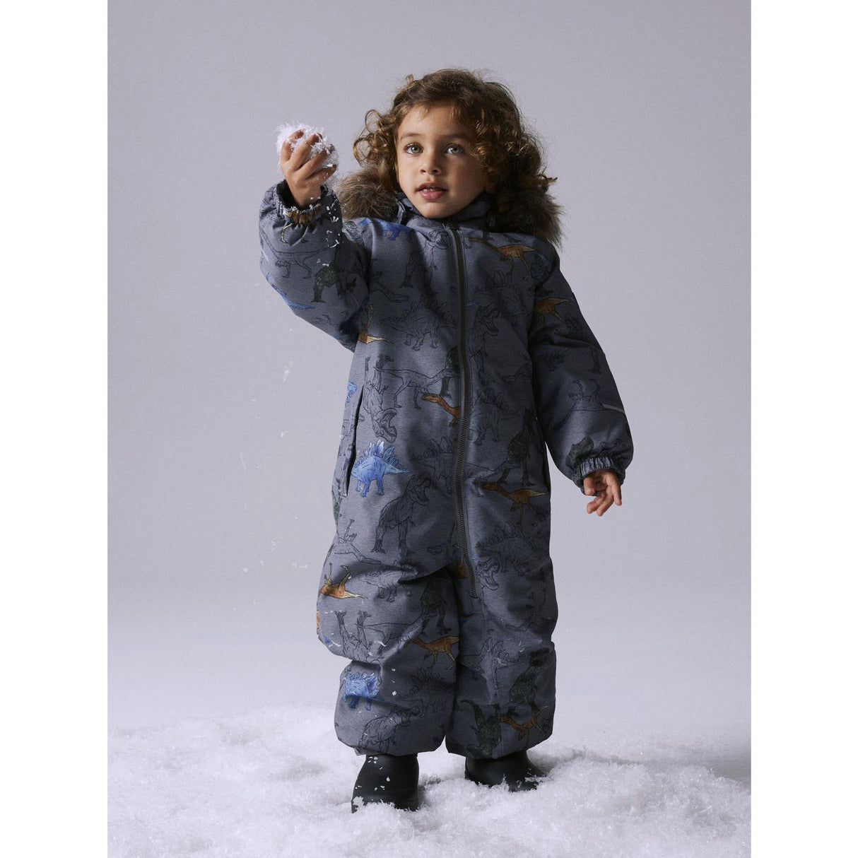 Name It Mockingbird Dinosaur Snow10 Suit AOP Fo Noos