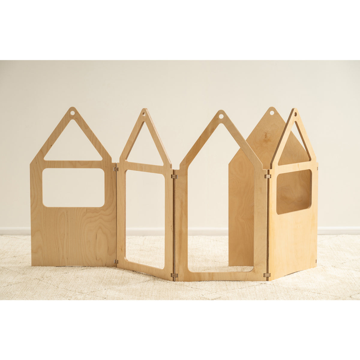 Duck Woodworks Natural Zig Zag House Plus