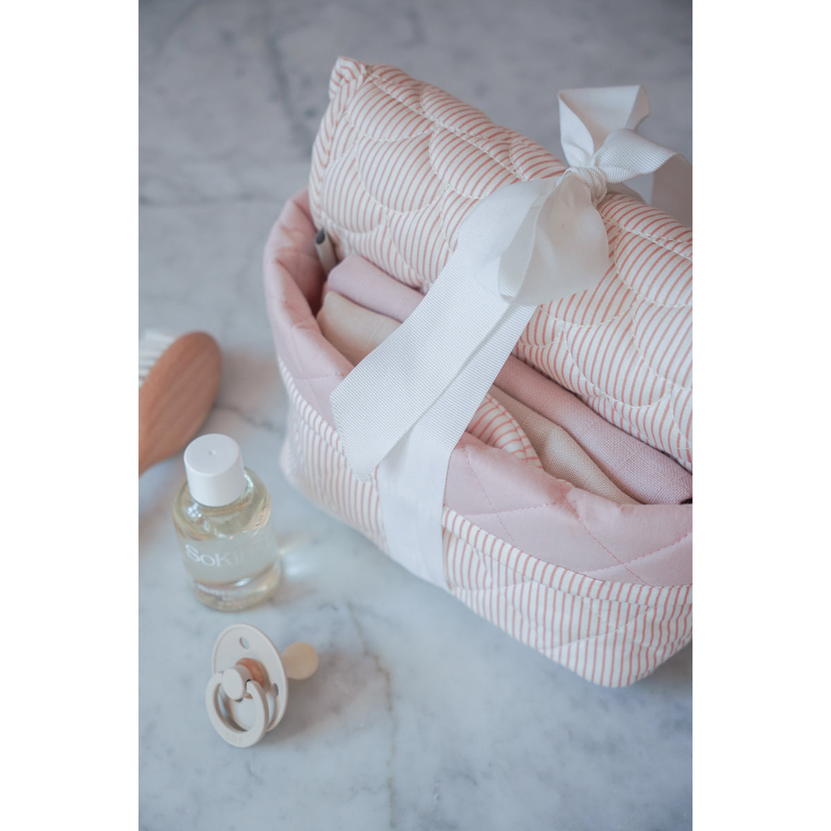 Cam Cam Copenhagen Classic Stripes Rose Baby Care Gift Set