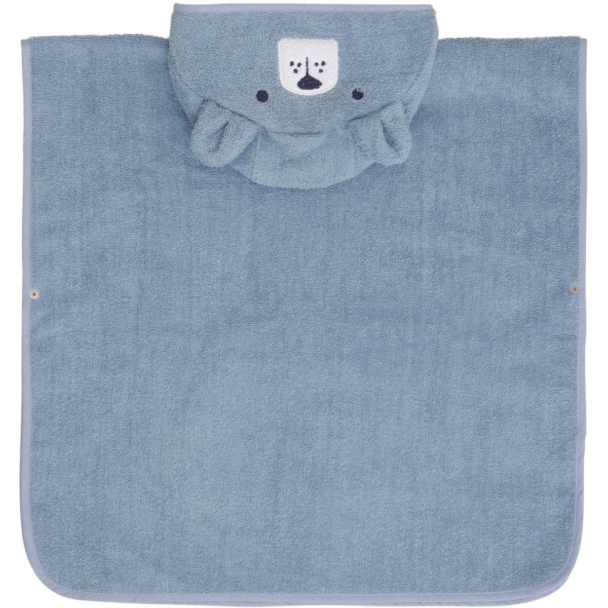 Pippi Dusty Blue Hooded Bath Poncho
