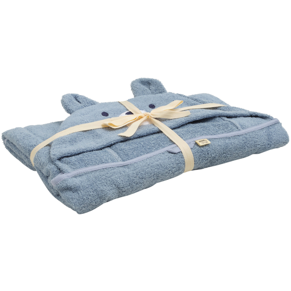 Pippi Dusty Blue Hooded Bath Towel