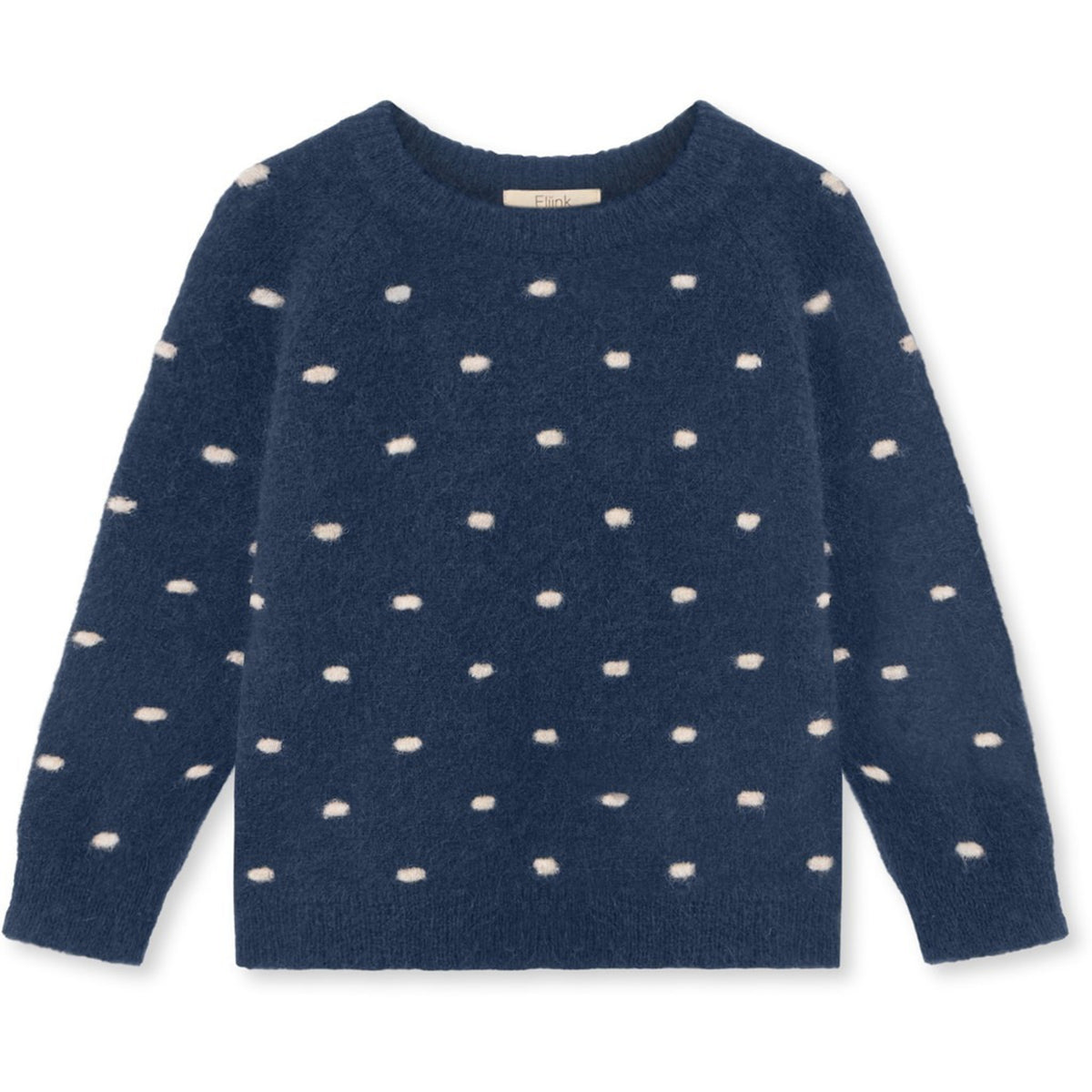 Fliink Insignia Blue / Sandshell Star Alpaca Polka Pullover