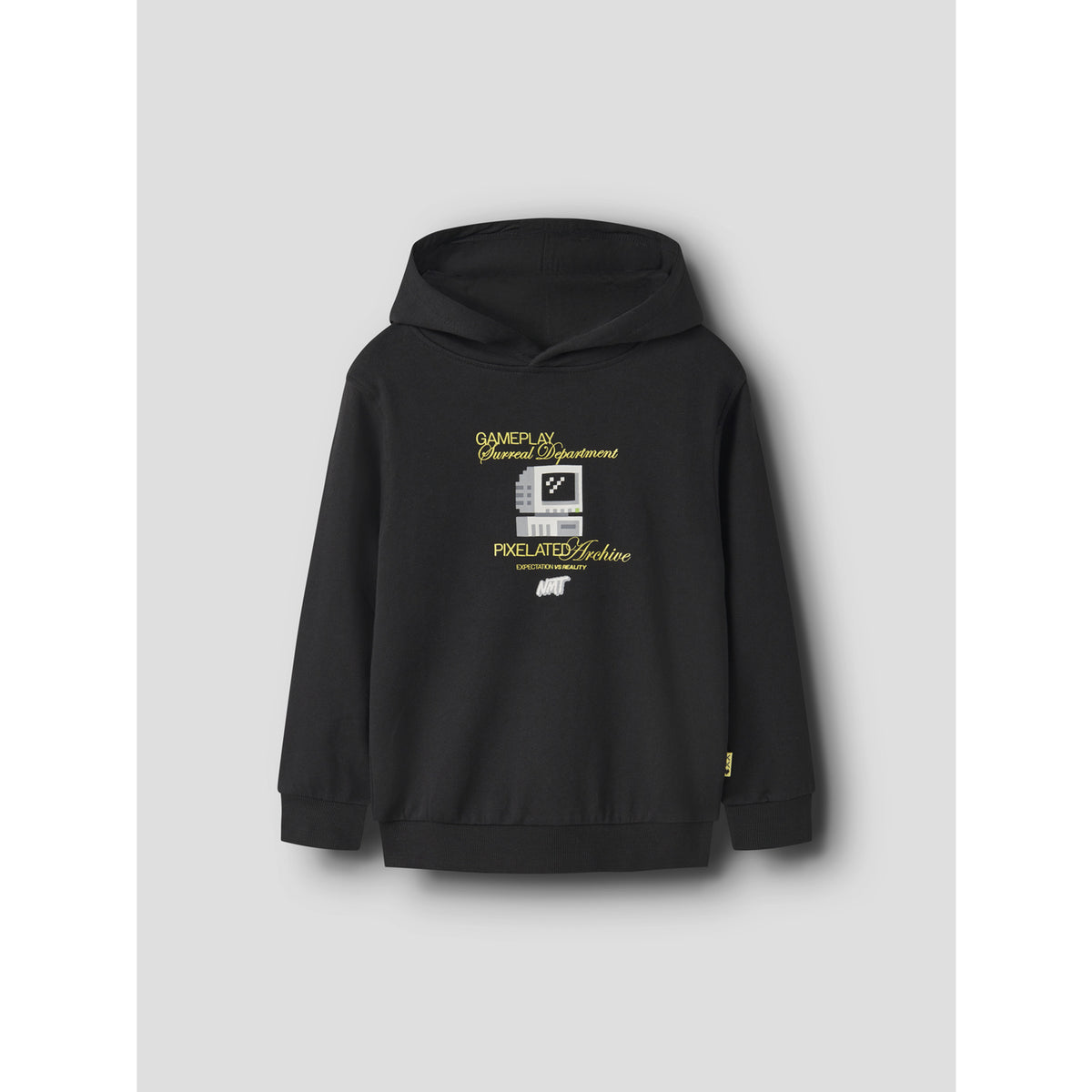 Name It Black Nkmlars Ls Nreg Sweat Wh Bru