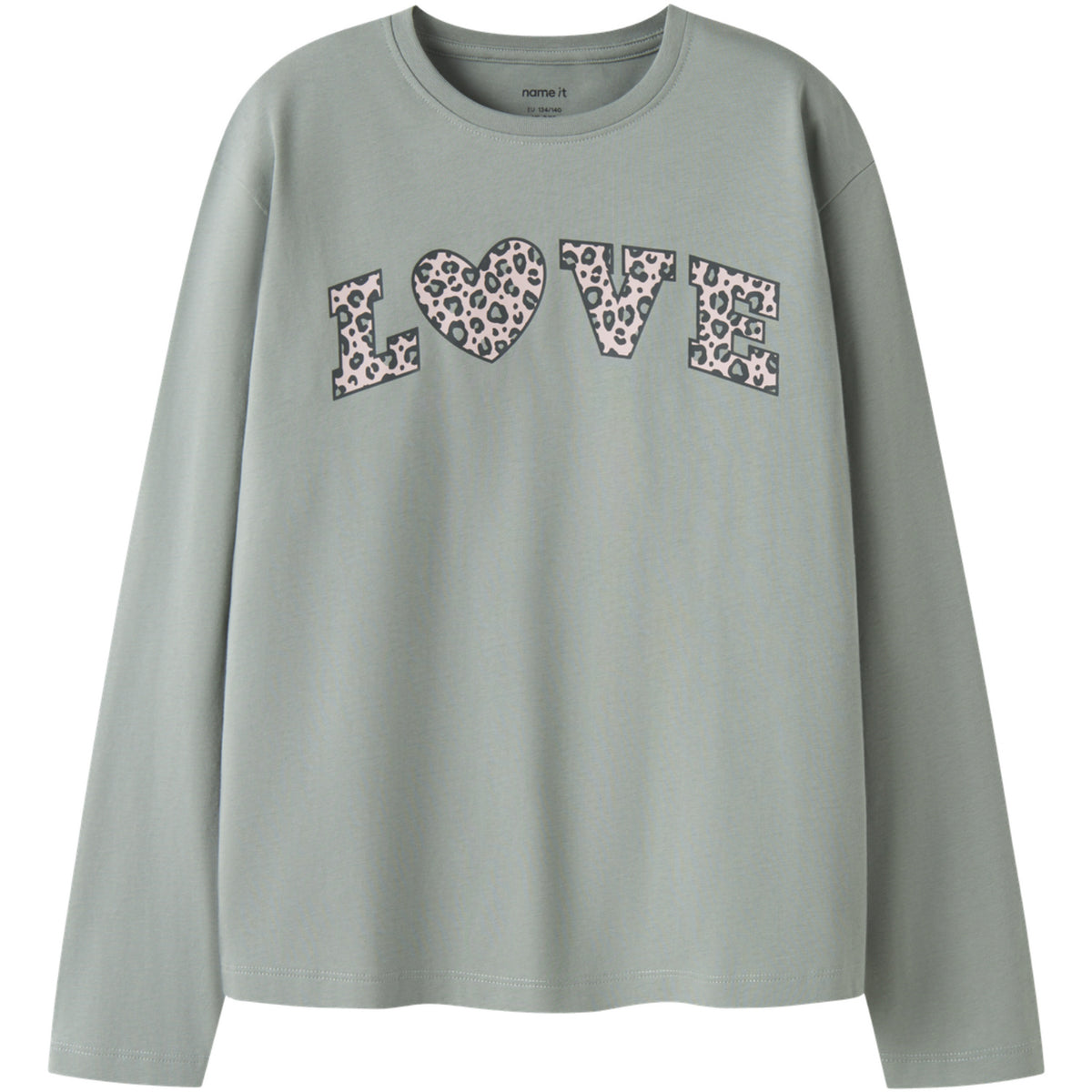 Name It Green Milieu Leo Love Nkfveen Ls Nreg Top