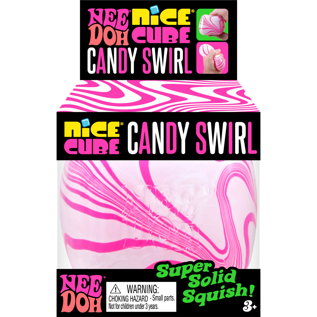 NeeDoh Candy Swirl Nice Cube CDU