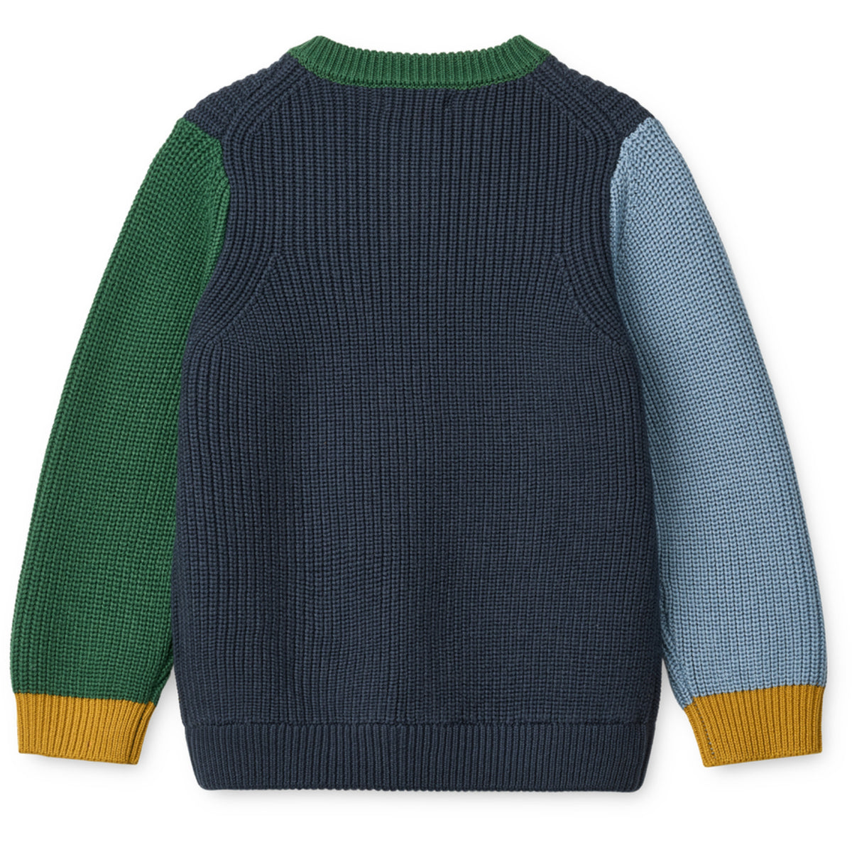 LIEWOOD Classic Navy Multi Mix Thea Cotton Knit Cardigan