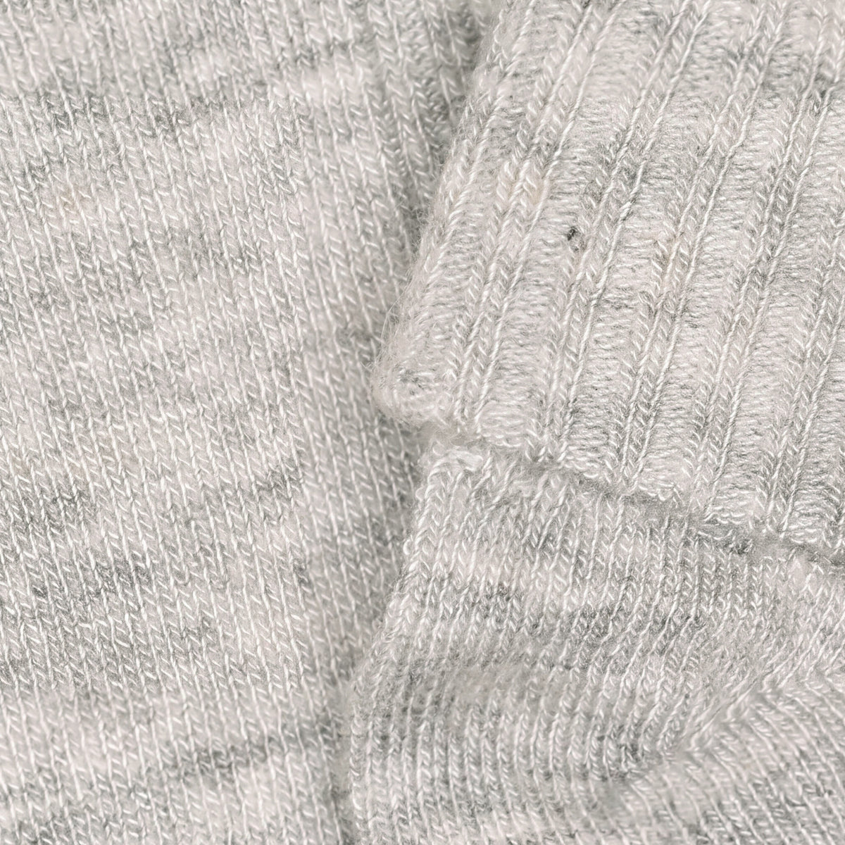 Minymo Light Grey Melange Baby 2X2 Rib Wool Socks 2-Pack