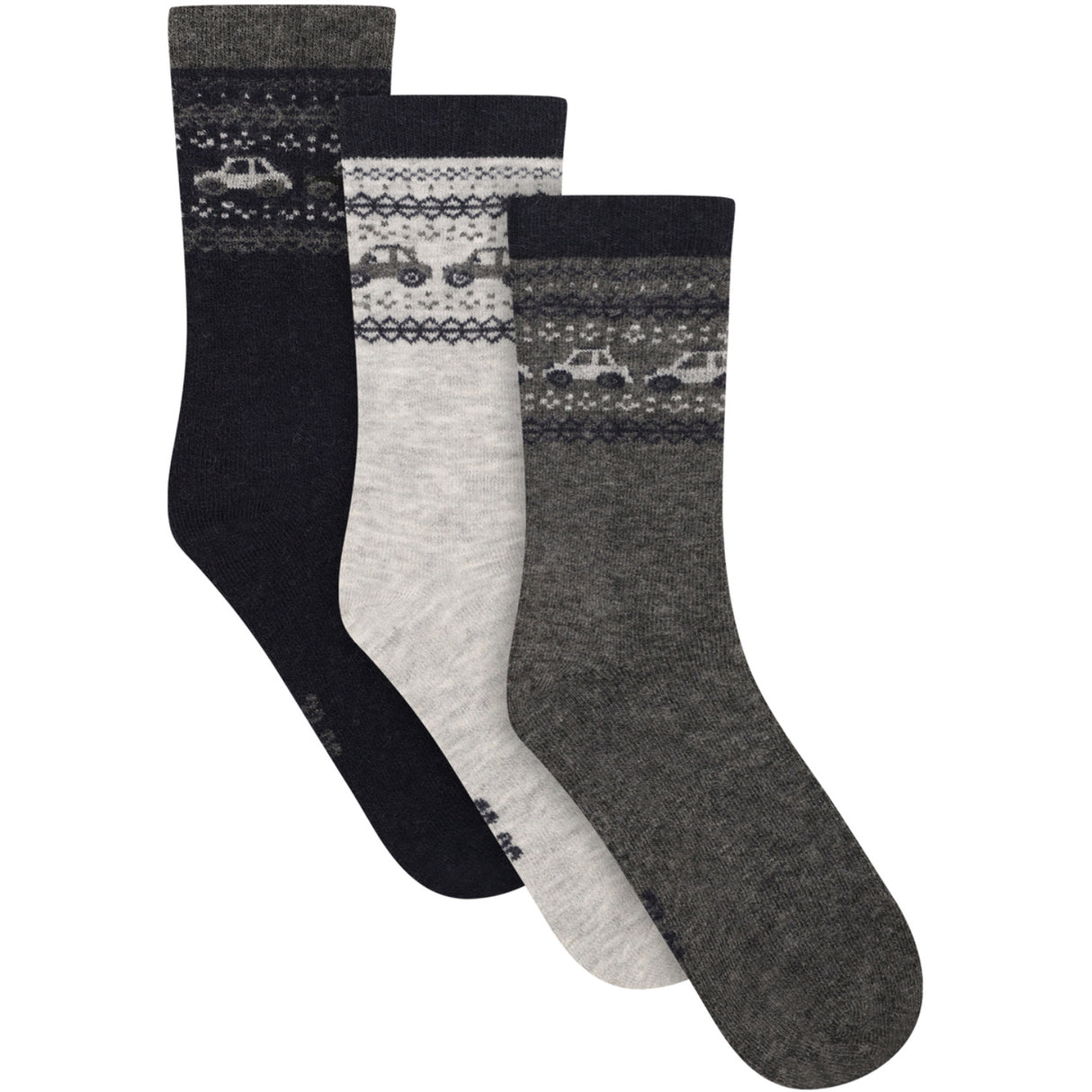 Minymo Navy Wool Socks (3-Pack)