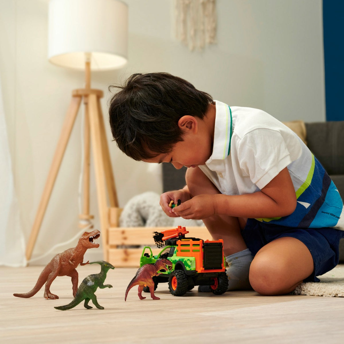 Dickie Toys h Dino Jæger Legesæt 3