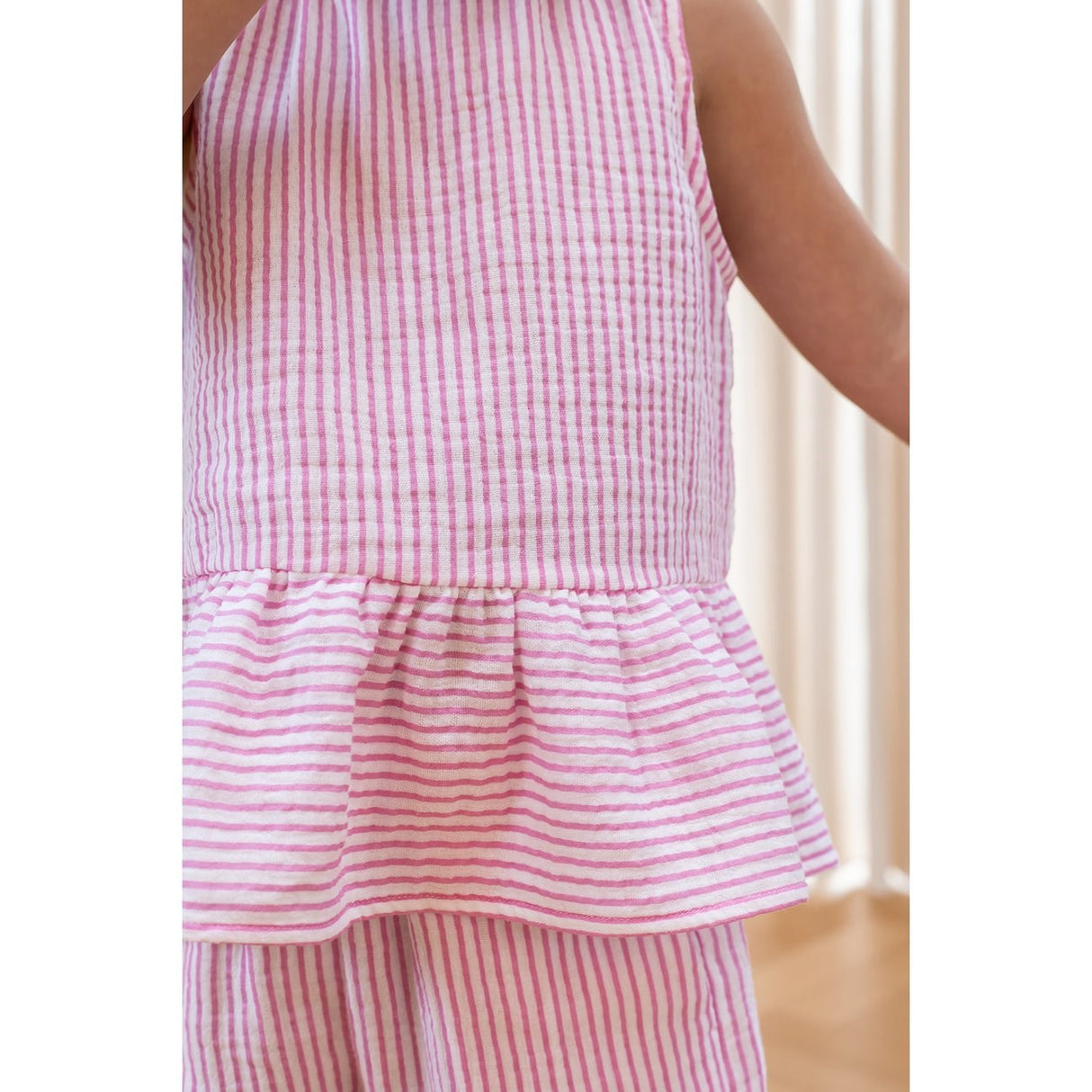 Fliink Cloud Dancer Pink Stripe Ciao Stripe Top