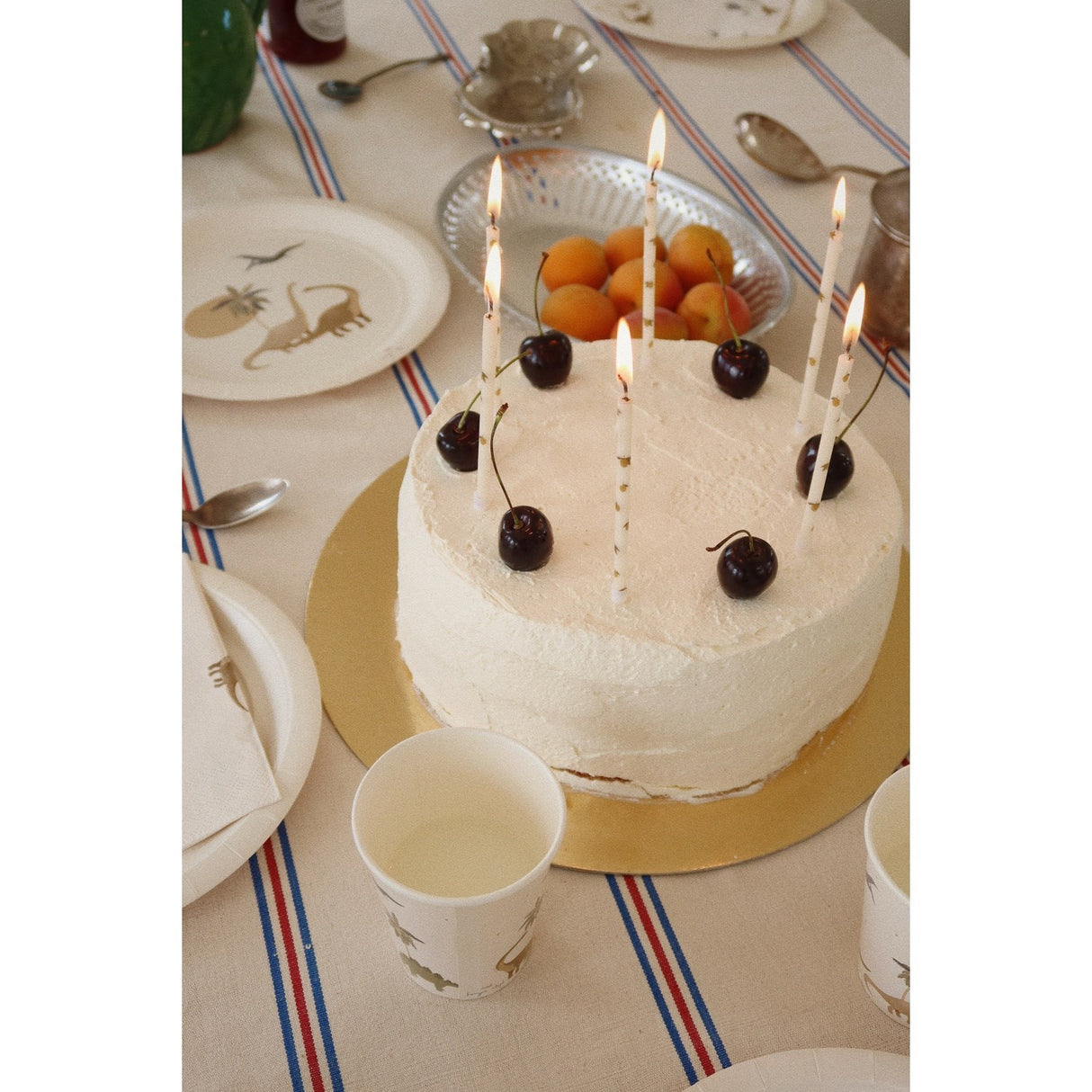 Konges Sløjd Birthday Candles Print Lemon