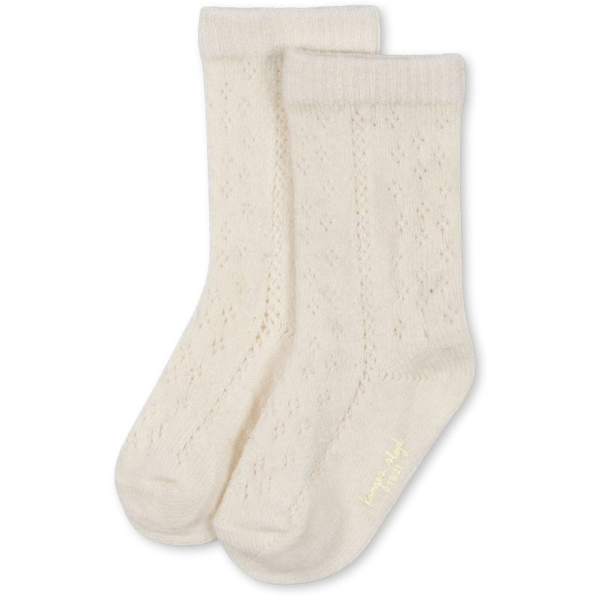 Konges Sløjd Off White Wool Pointelle Socks