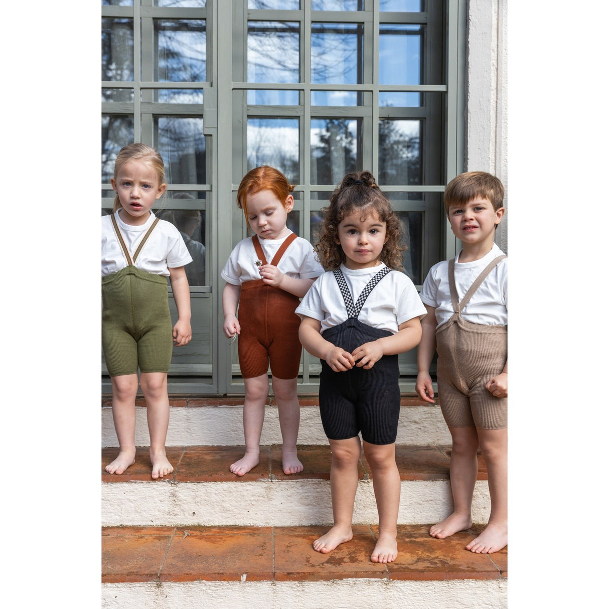 Silly Silas Cinnamon Shorty Tights With Braces