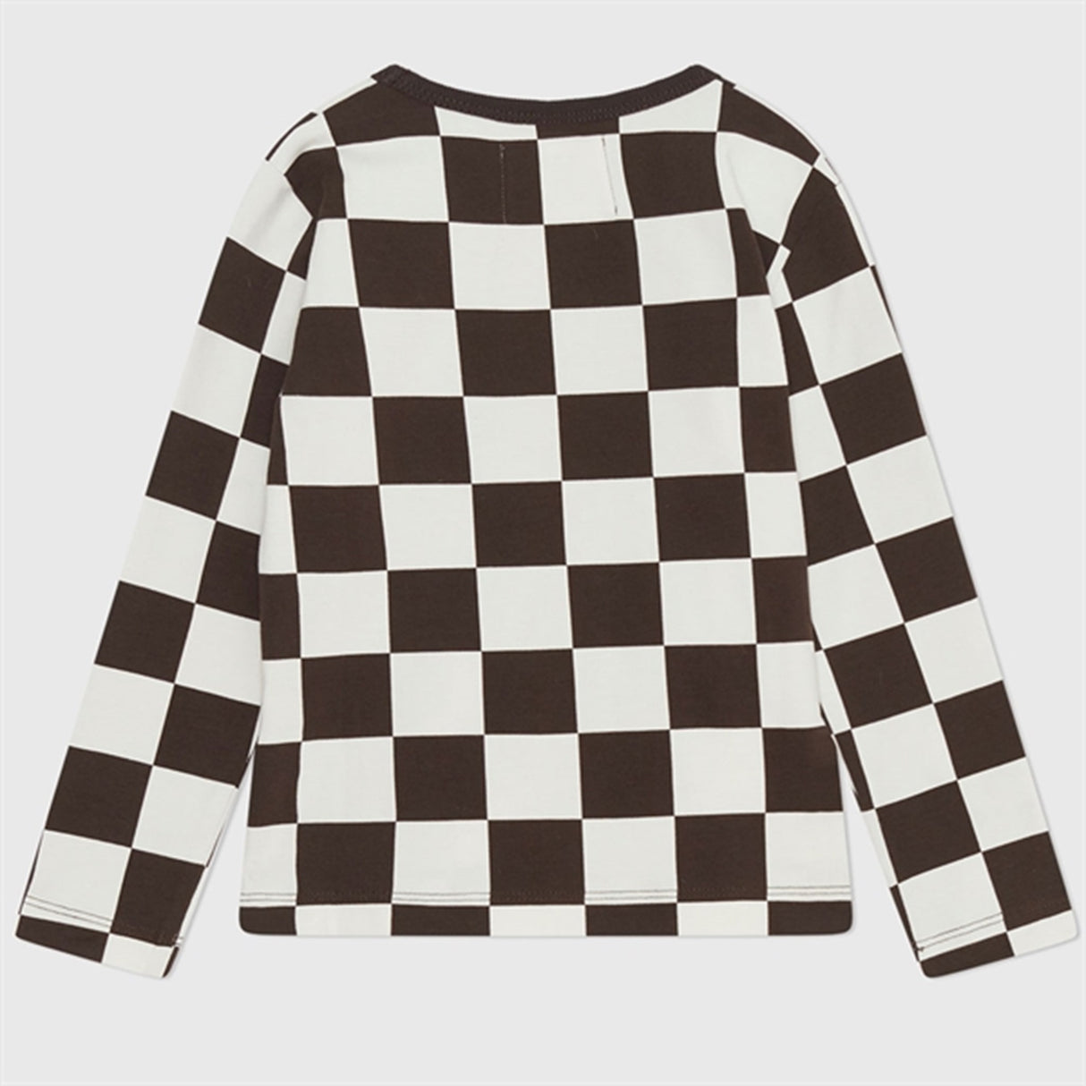 Wood Wood Off-White/Black Coffee Aop Kim Checkered Blouse