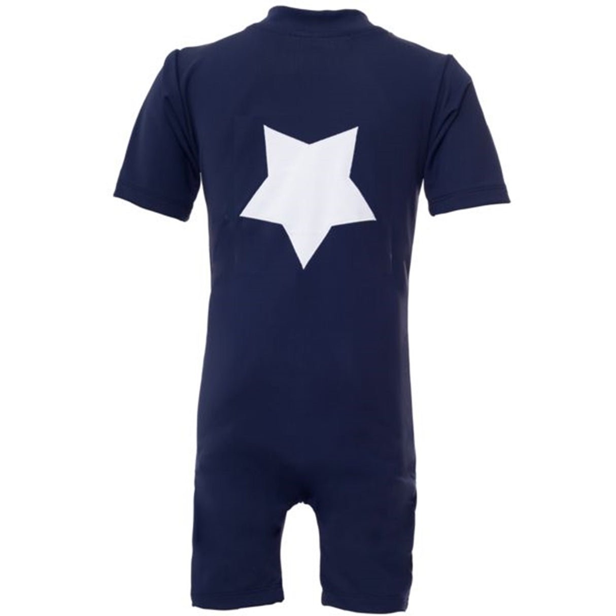 Petit Crabe Blue Noe Star Sunsuit with Zipper