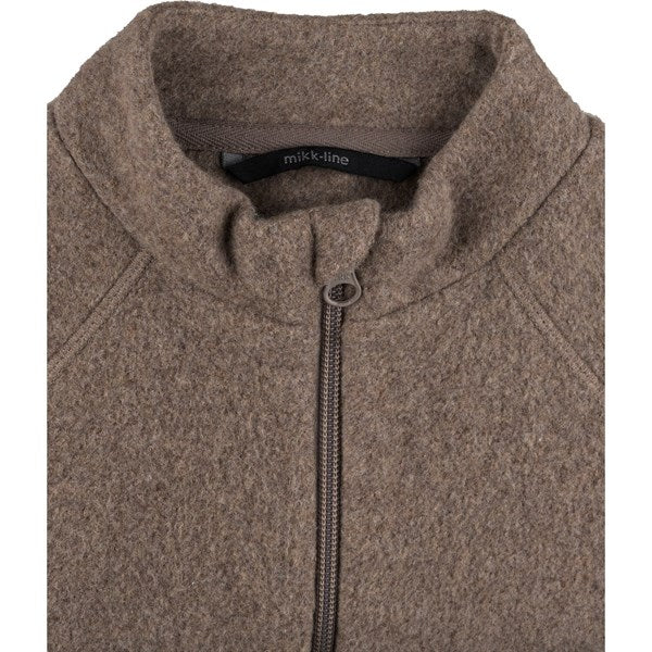 Mikk-Line Cotton Fleece Jacket Melange Denver