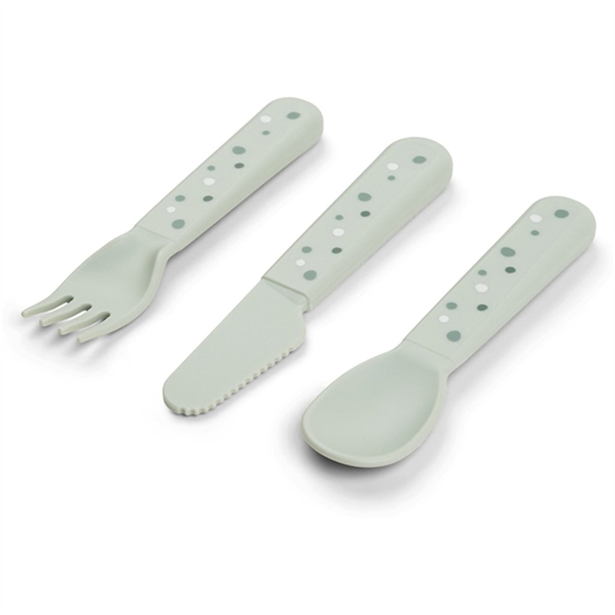 Done by Deer Foodie Cutlery Set Happy Dots Green