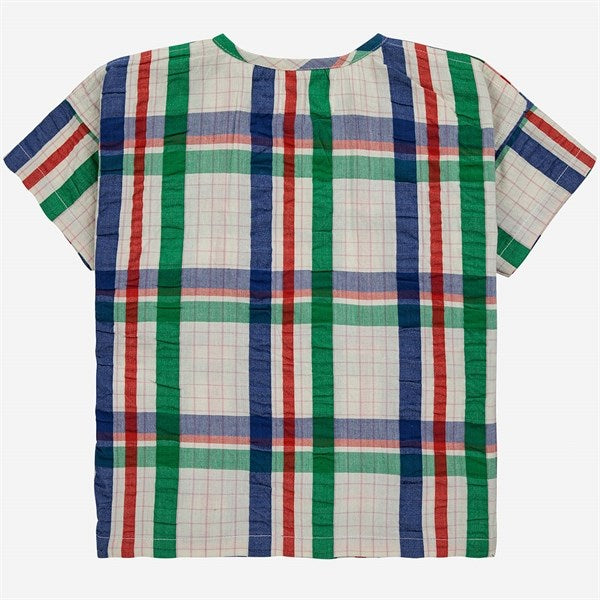 Bobo Choses Baby Madras Checks Woven Shirt Short Sleeve Multicolor