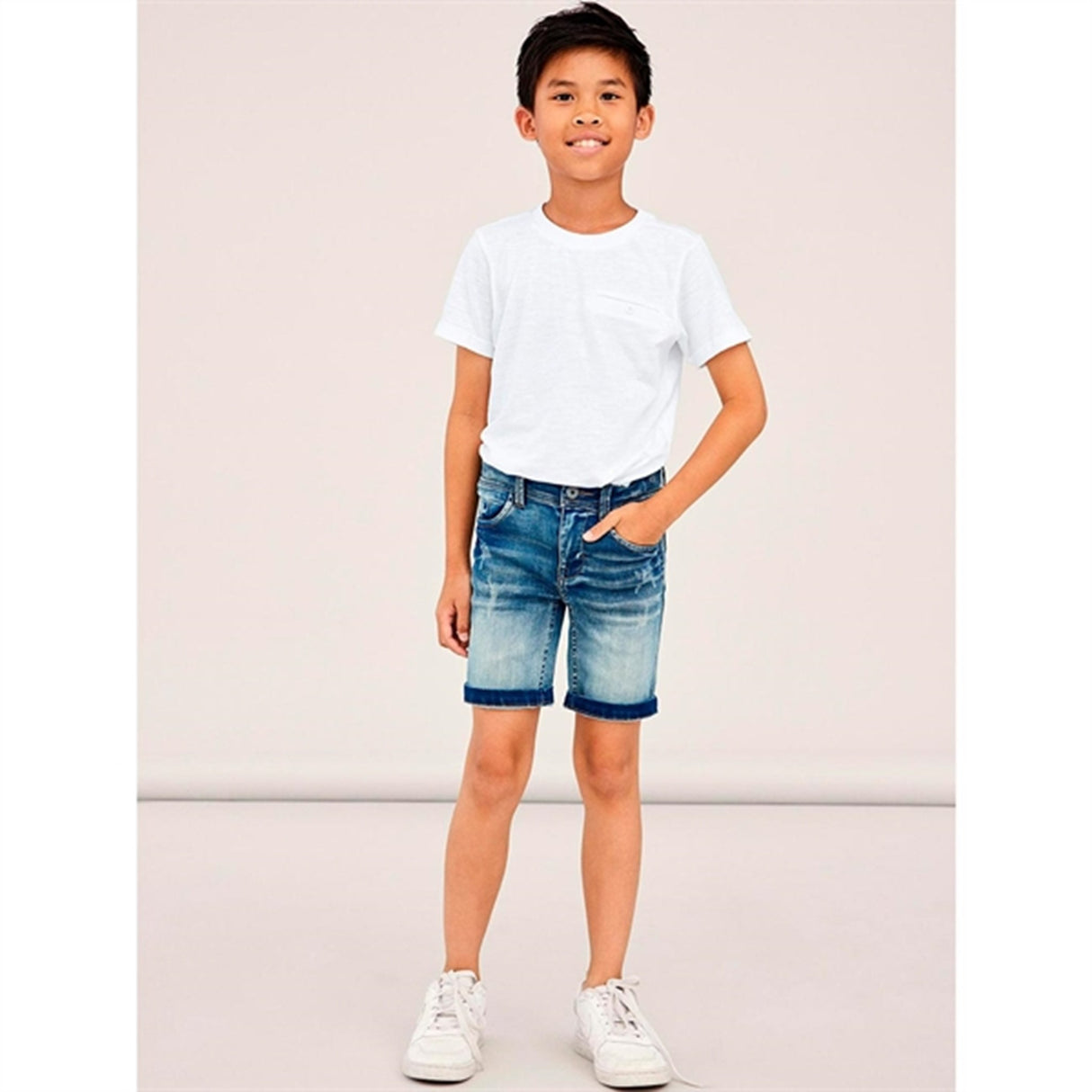 Name it Medium Blue Denim Theo Noos Shorts