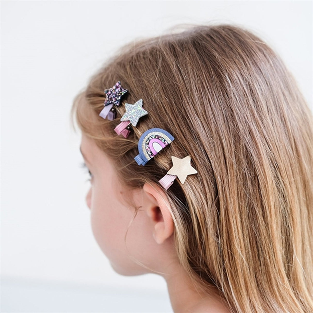 Mimi & Lula 8 Hair Clips Mini Over The Rainbow Ziggy