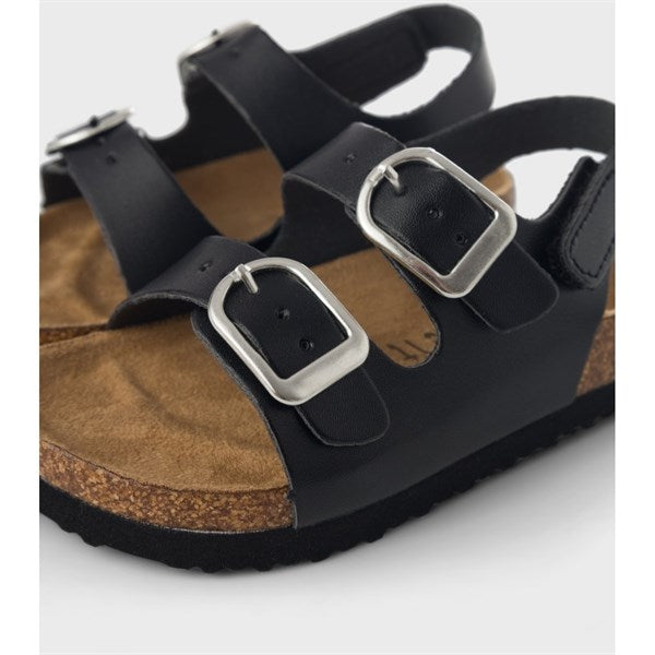 Name it Black Filbert Sandal