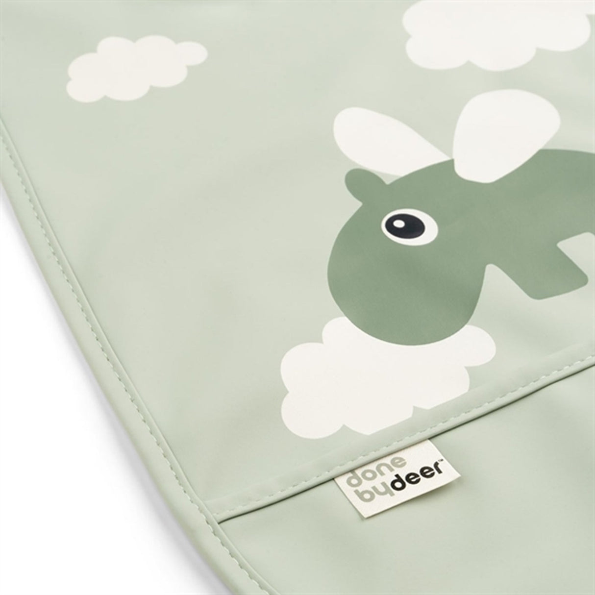 Done by Deer Bib Happy Clouds Green