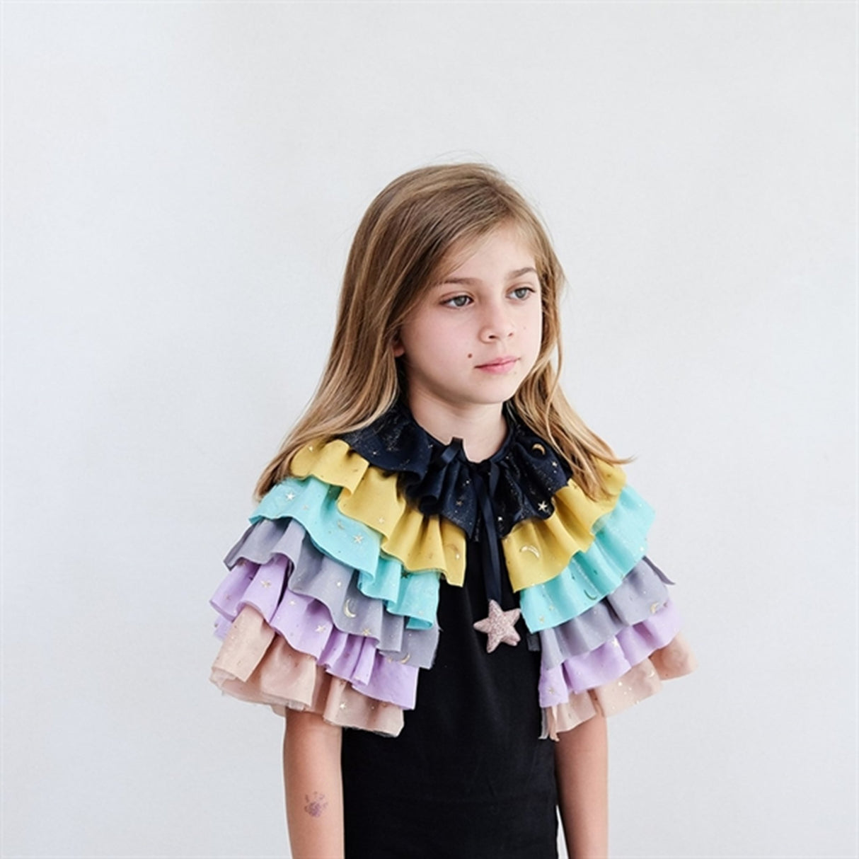 Mimi & Lula Cape Rainbow Ruffle