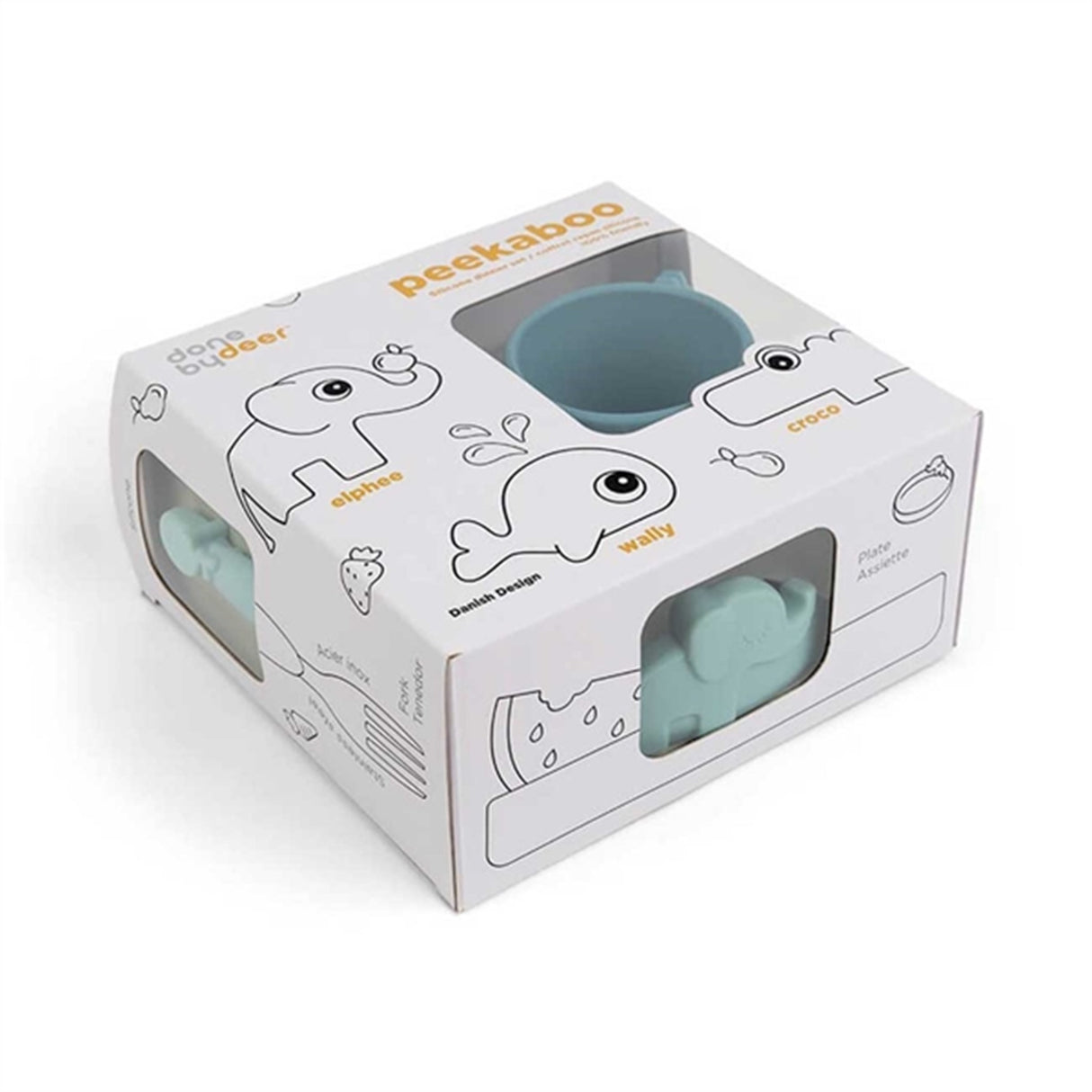 Done by Deer Peekaboo Dinner Set Deer Friends Powder