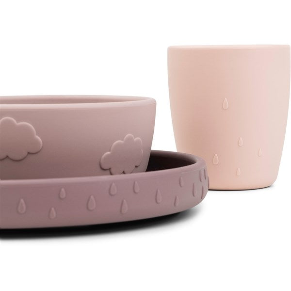 Done by Deer Stick&Stay Dinner Set Deer Friends Powder