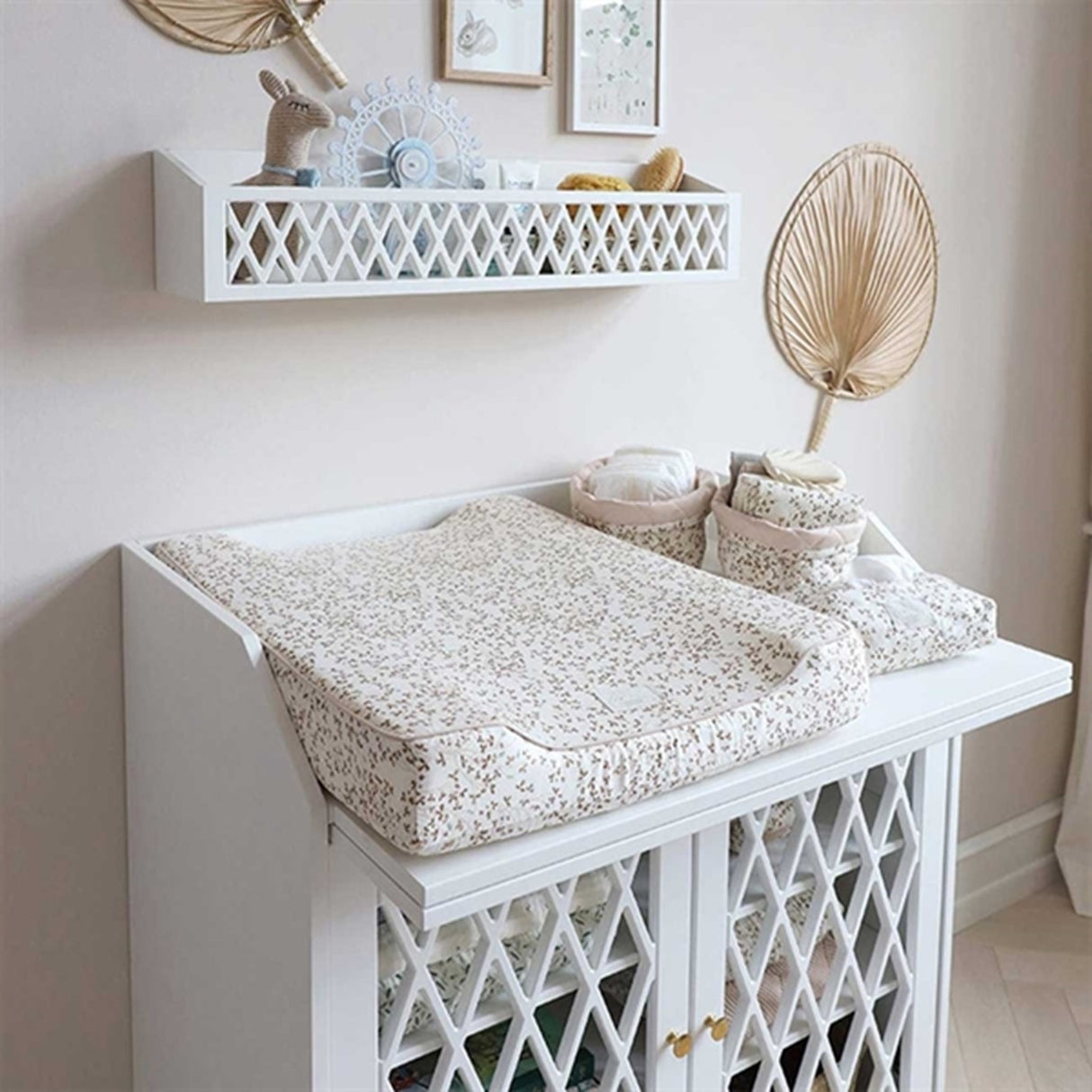 Cam Cam Copenhagen Quilted Storage Basket 2 Pack Lierre/Almond