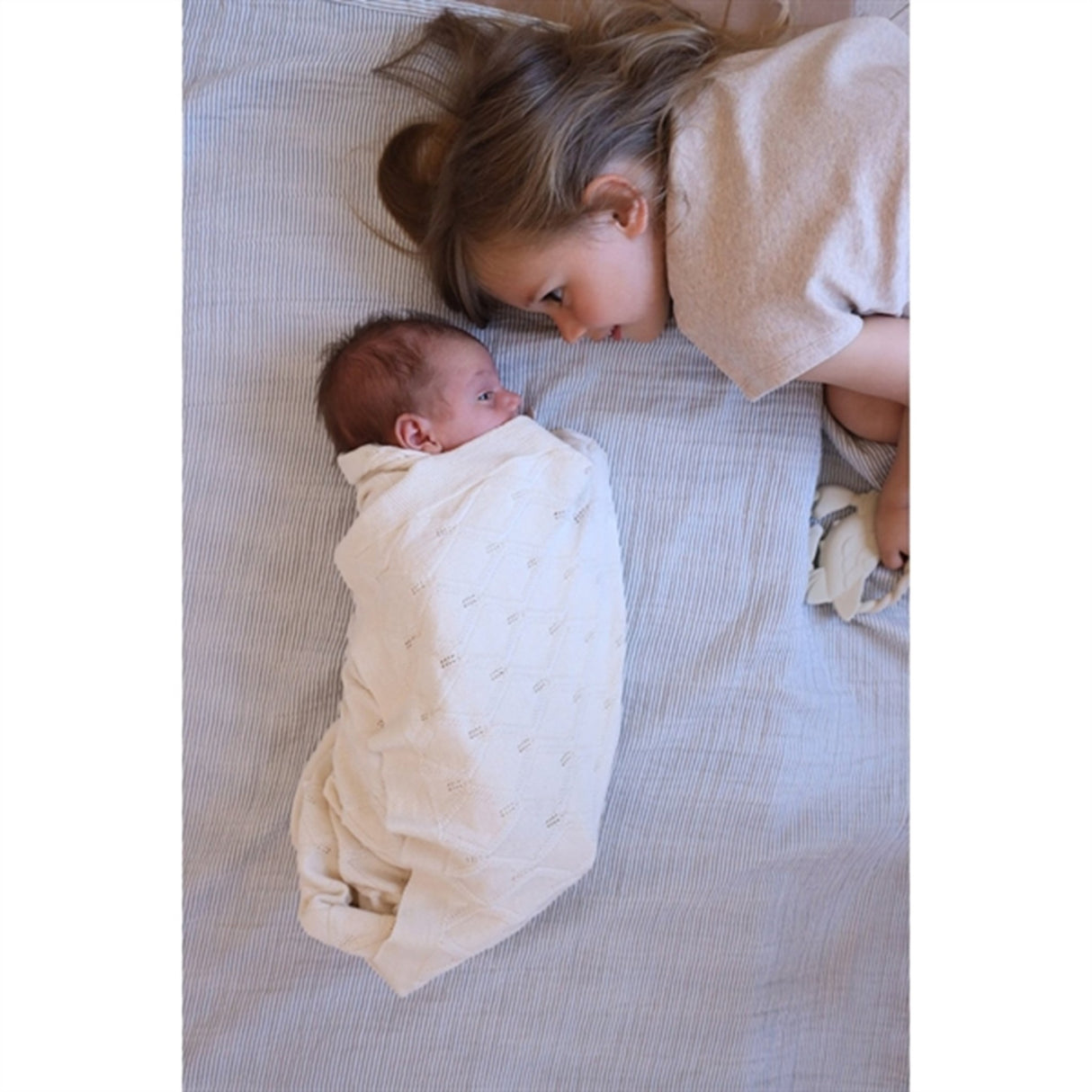 Cam Cam Copenhagen Muslin Blanket Classic Stripes Blue