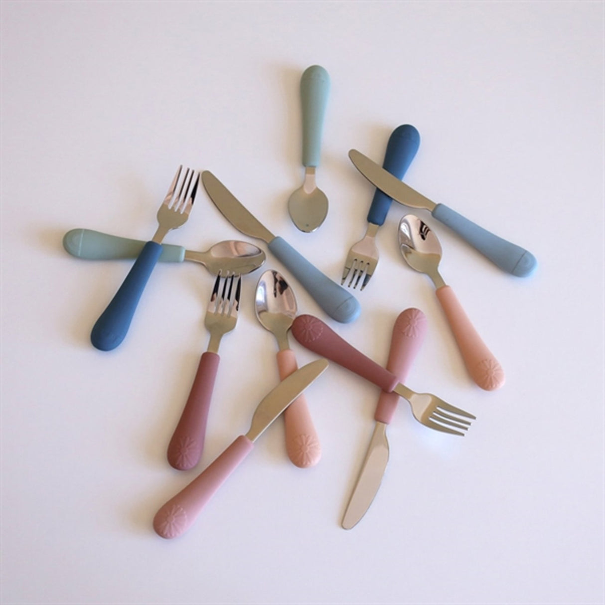 Cam Cam Copenhagen Rainbow Cutlery Set Ocean Mix