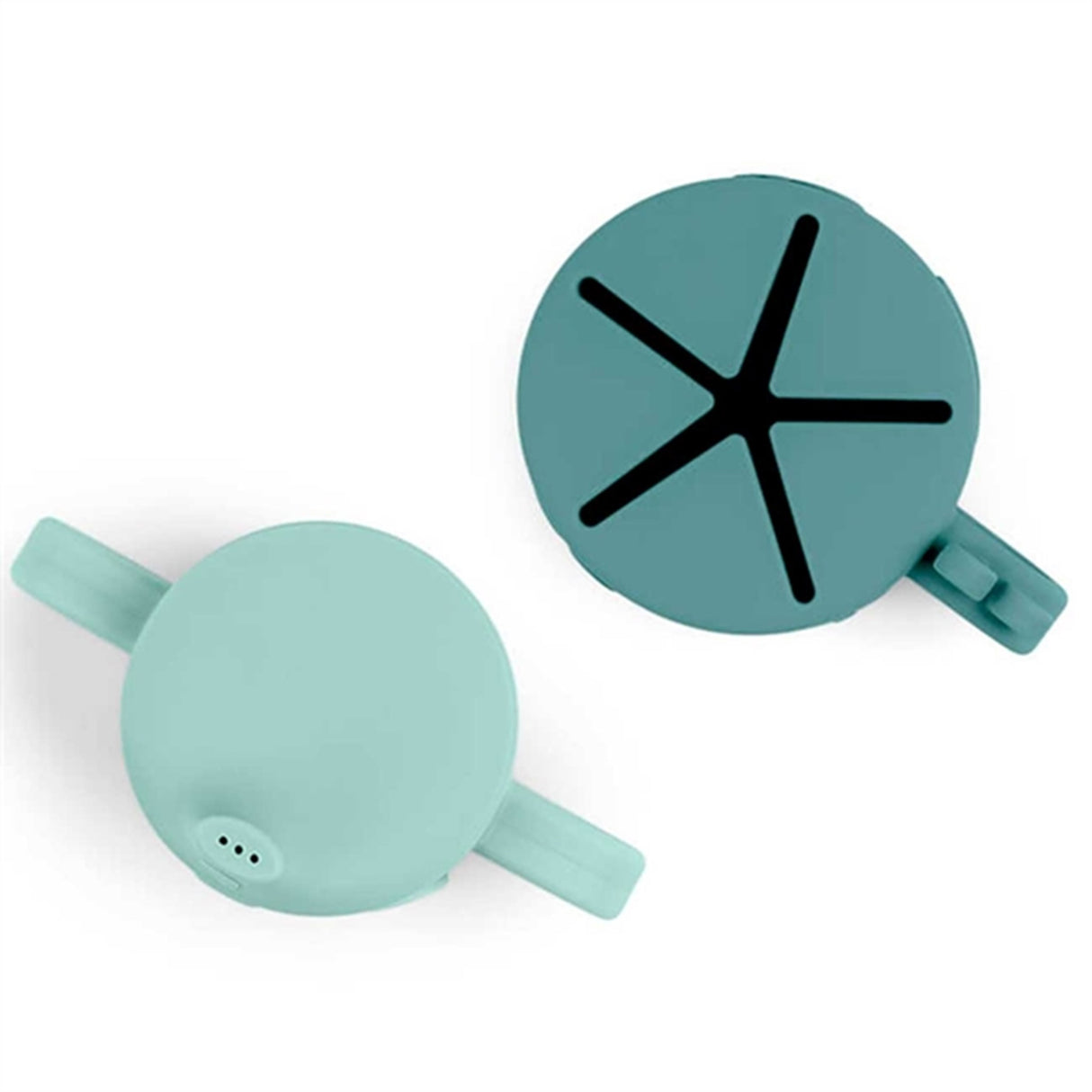 Done by Deer Peekaboo Spout/Snack Cup Set Deer Friends Blue