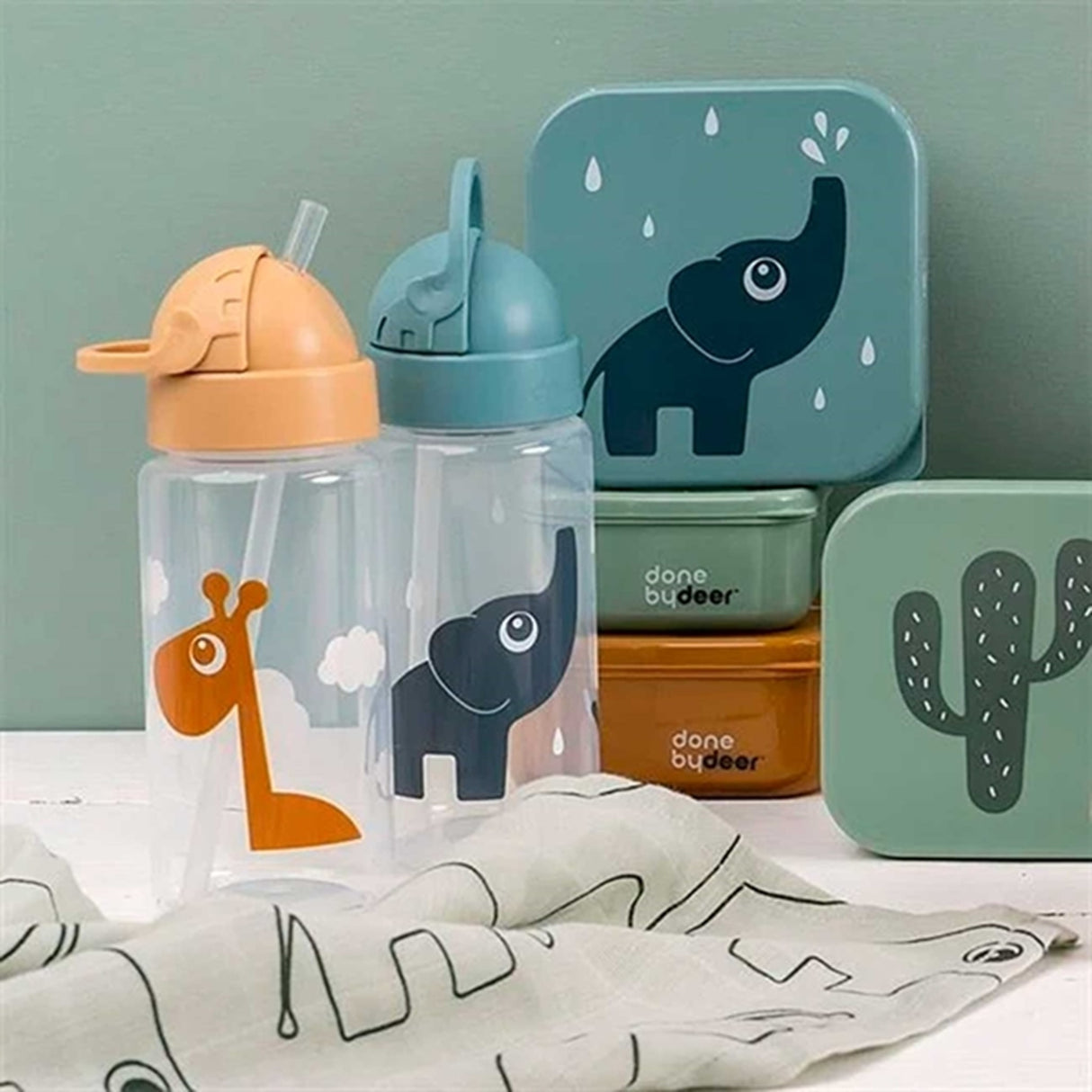 Done by Deer Straw Bottle Elphee Blue