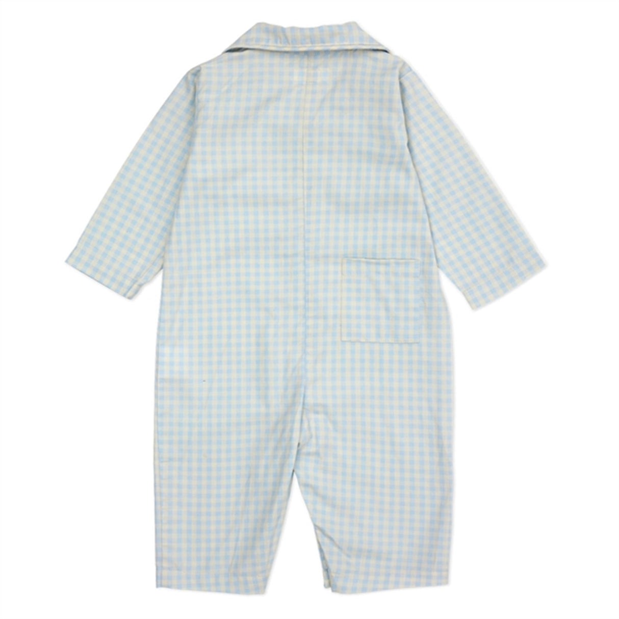 lalaby Blue Gingham Classic PJ Suit