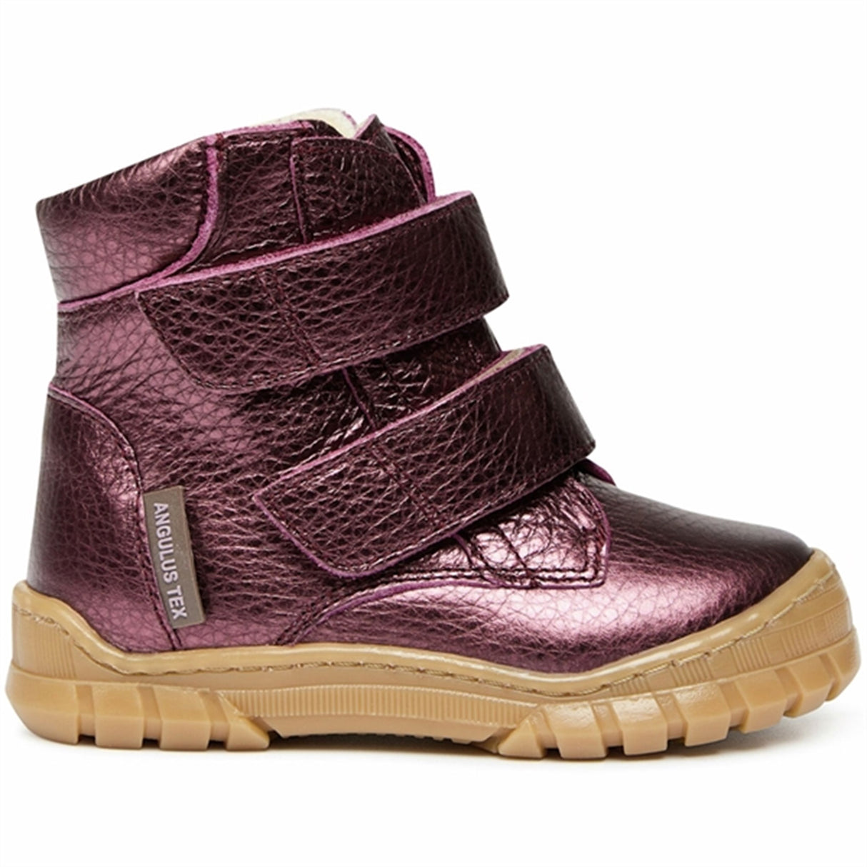 Angulus Beginner Tex Boots w Velcro Plum Shine 3