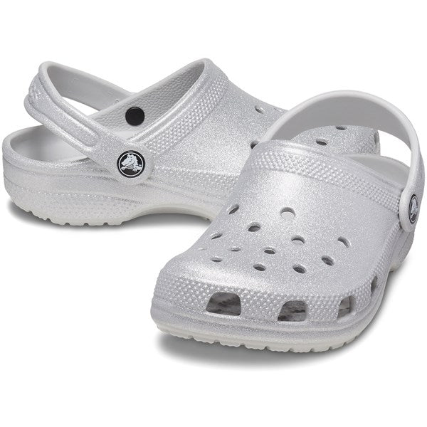 Crocs Classic Glitter Clog Silver Glitter