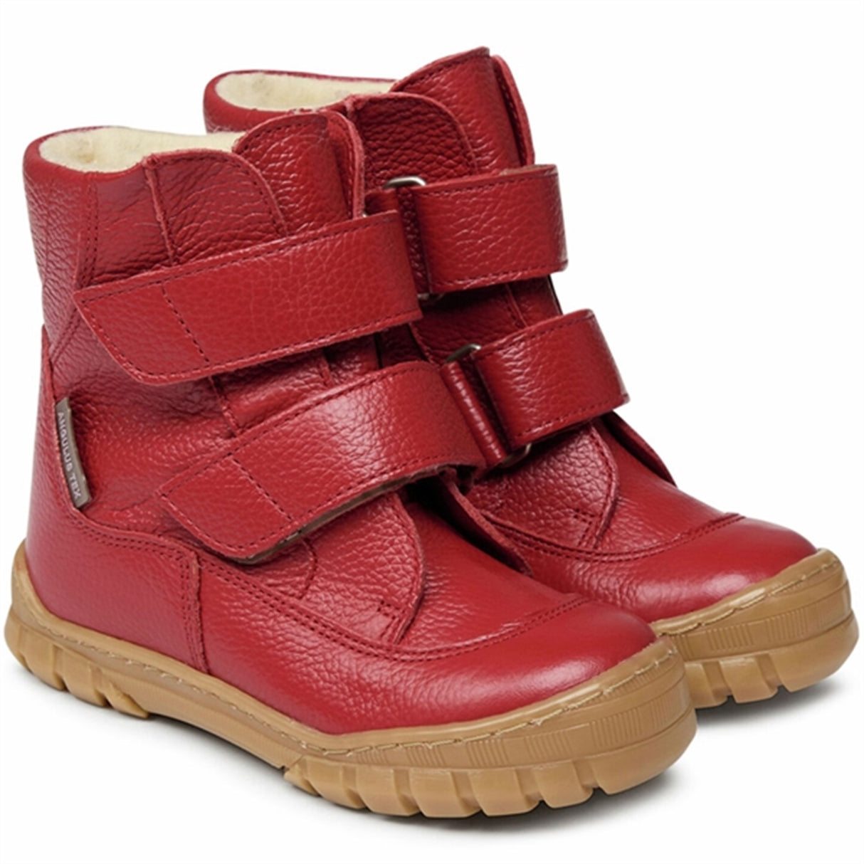 Angulus Tex Boots w Velcro Dark Red