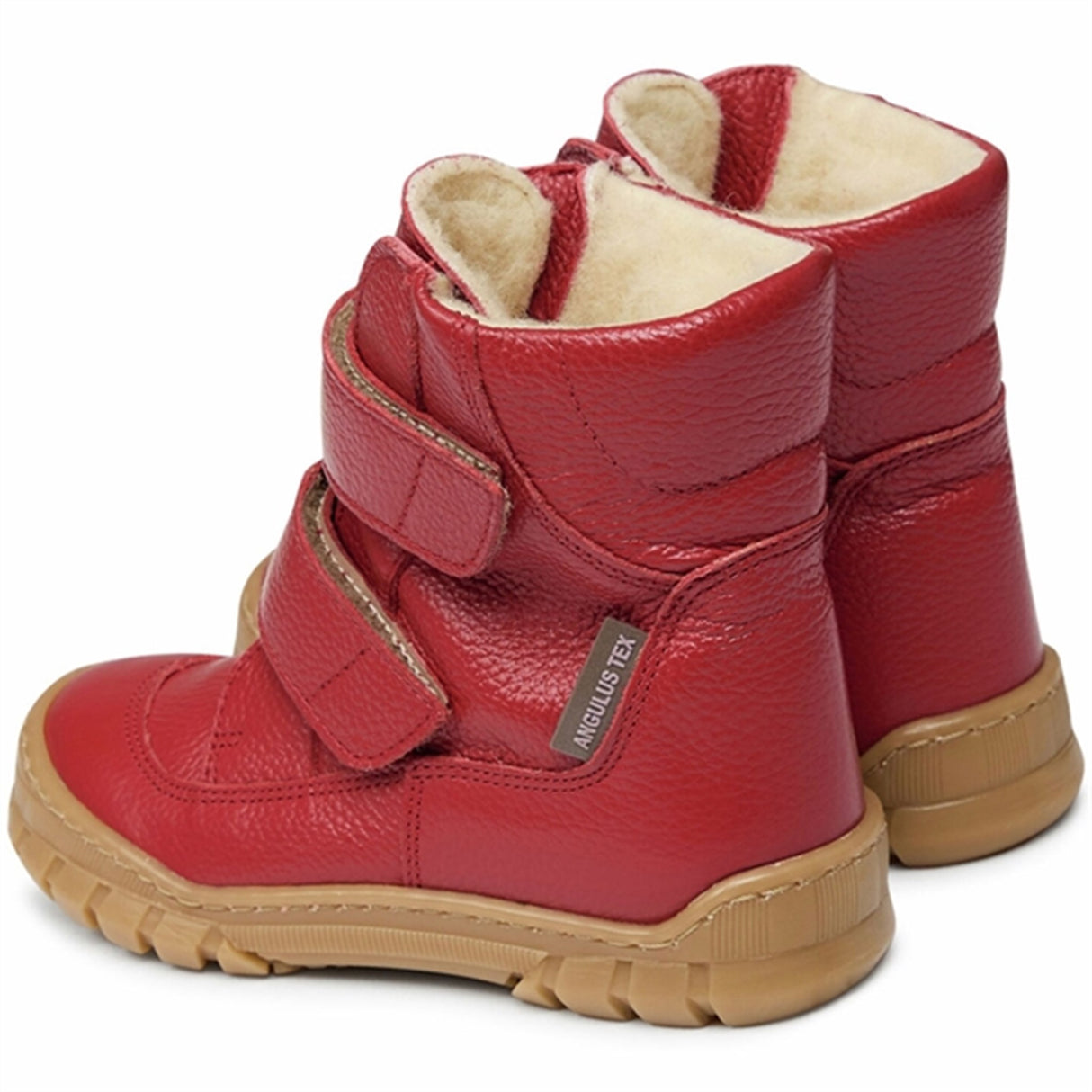 Angulus Tex Boots w Velcro Dark Red 2