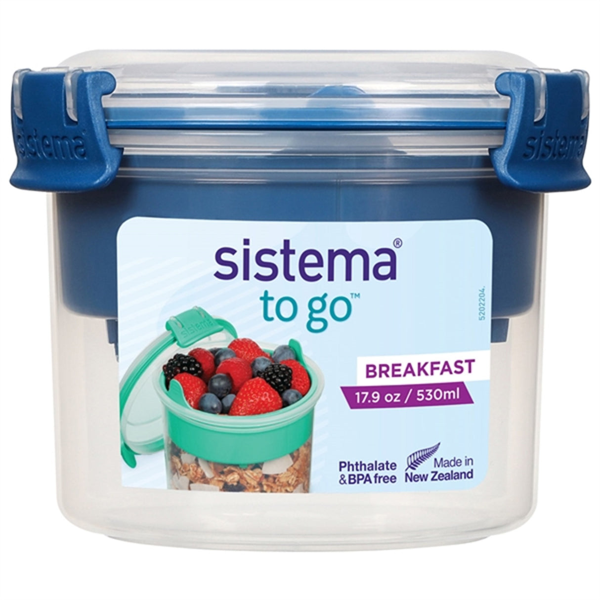 Sistema To Go Breakfast Box 530 ml Ocean Blue