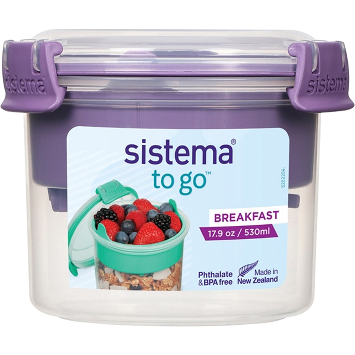 Sistema To Go Breakfast Box 530 ml Misty Purple