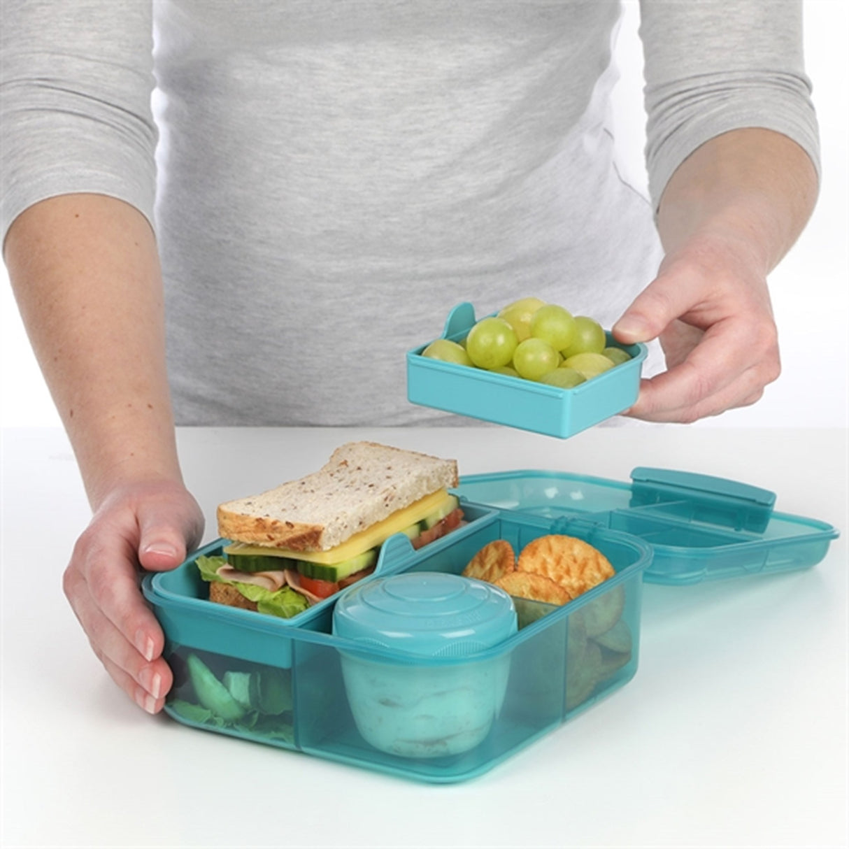 Sistema Bento Cube Lunch Box 1,25 L Teal Stone
