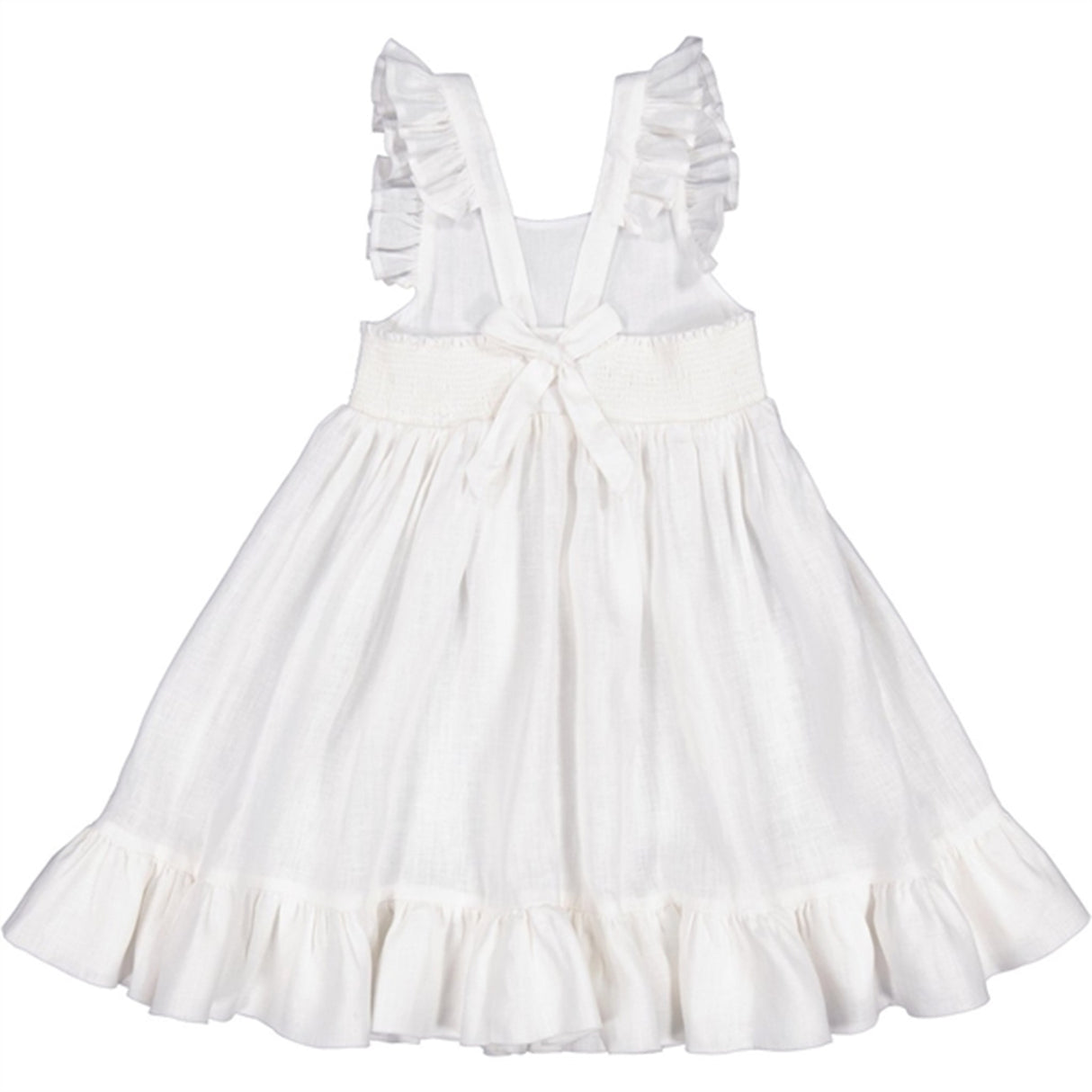 MarMar White Danita Frill Dress